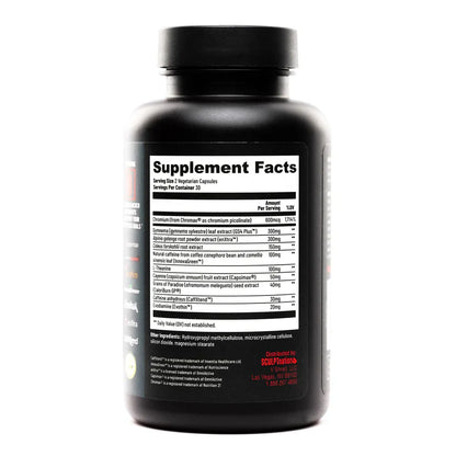Sculpt Nation by V Shred Burn Thermogenic Fat Burner for Men & Women - 60 Natural Veggie Pills