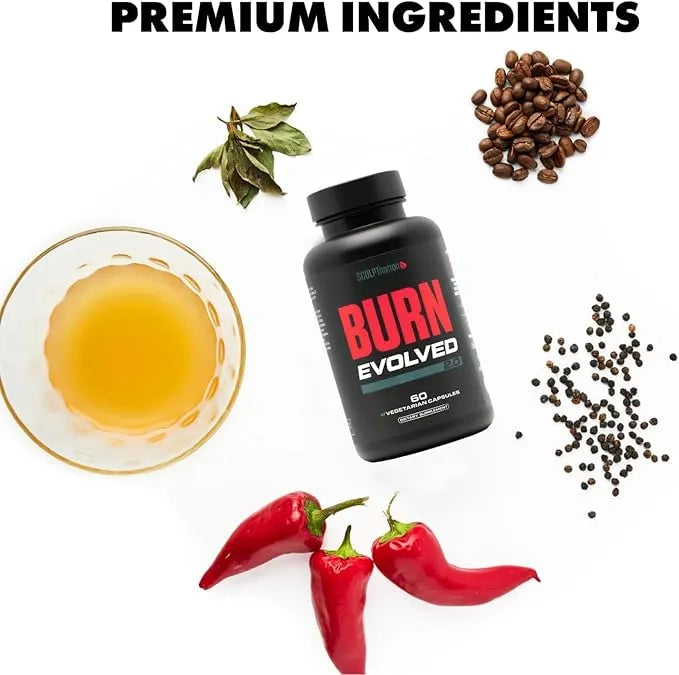 Sculpt Nation by V Shred Burn Thermogenic Fat Burner for Men & Women - 60 Natural Veggie Pills